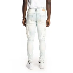 Belted Cargo Fashion Jeans