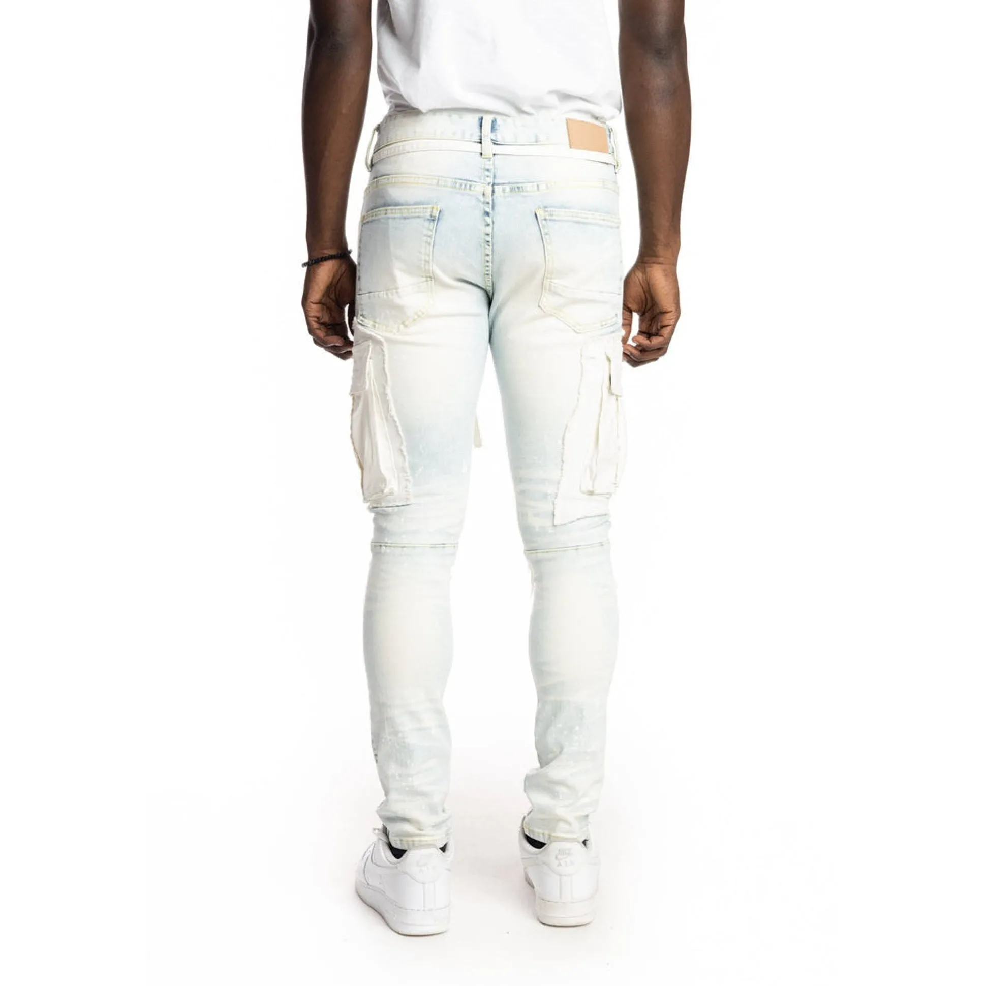 Belted Cargo Fashion Jeans