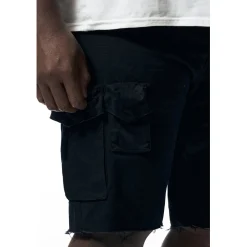 Big & Tall - Garment Washed Twill Cargo Shorts