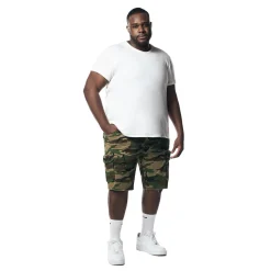 Big & Tall - Garment Washed Twill Cargo Shorts