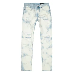 Bleach Washed Rip & Repaired Jeans