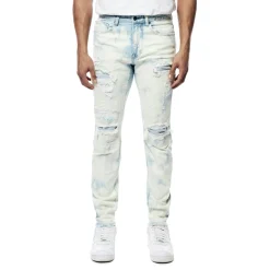 Bleach Washed Rip & Repaired Jeans