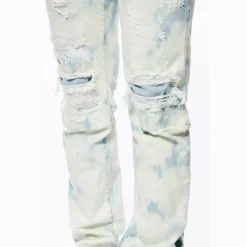 Bleach Washed Rip & Repaired Jeans
