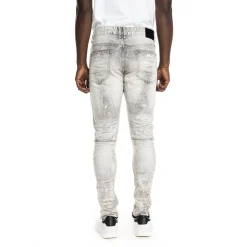 Bleached Detail Semi Basic Jeans