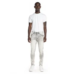 Bleached Detail Semi Basic Jeans