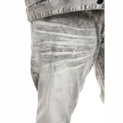 Bleached Detail Semi Basic Jeans
