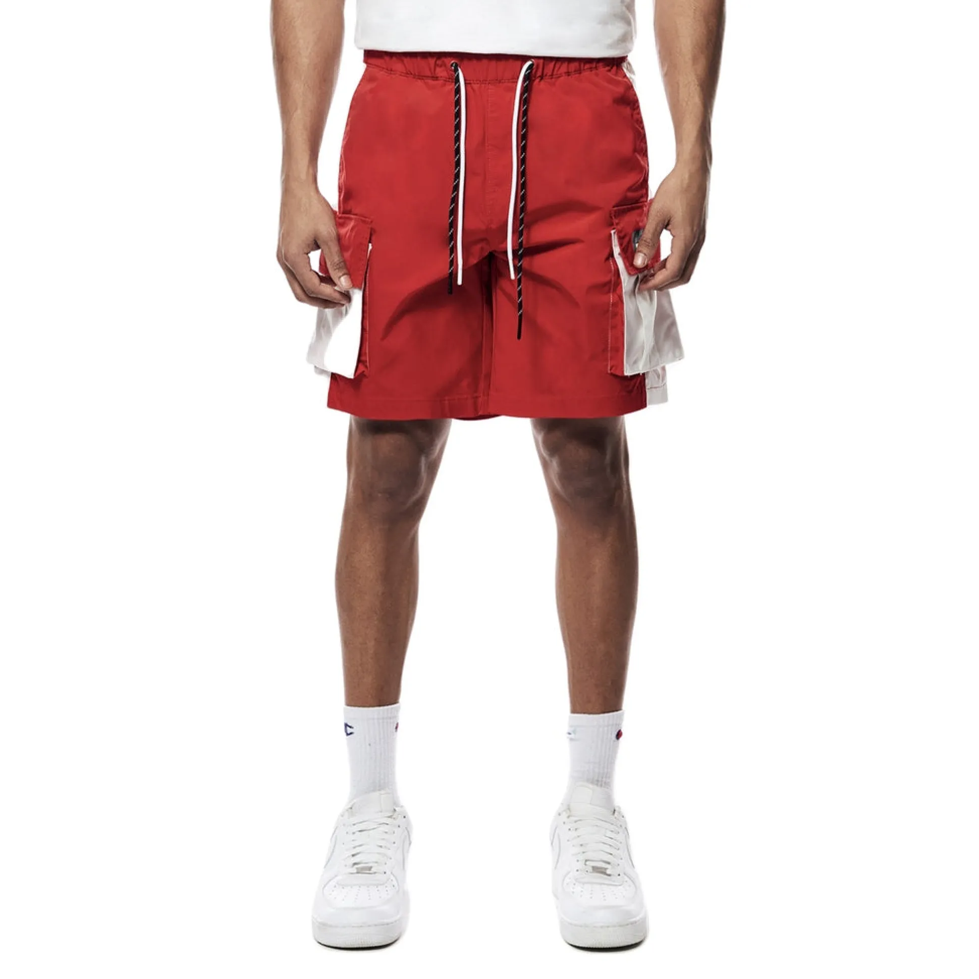 Colorblock Utility Windbreaker Shorts