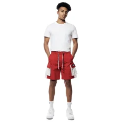 Colorblock Utility Windbreaker Shorts