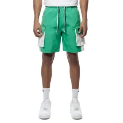 Colorblock Utility Windbreaker Shorts