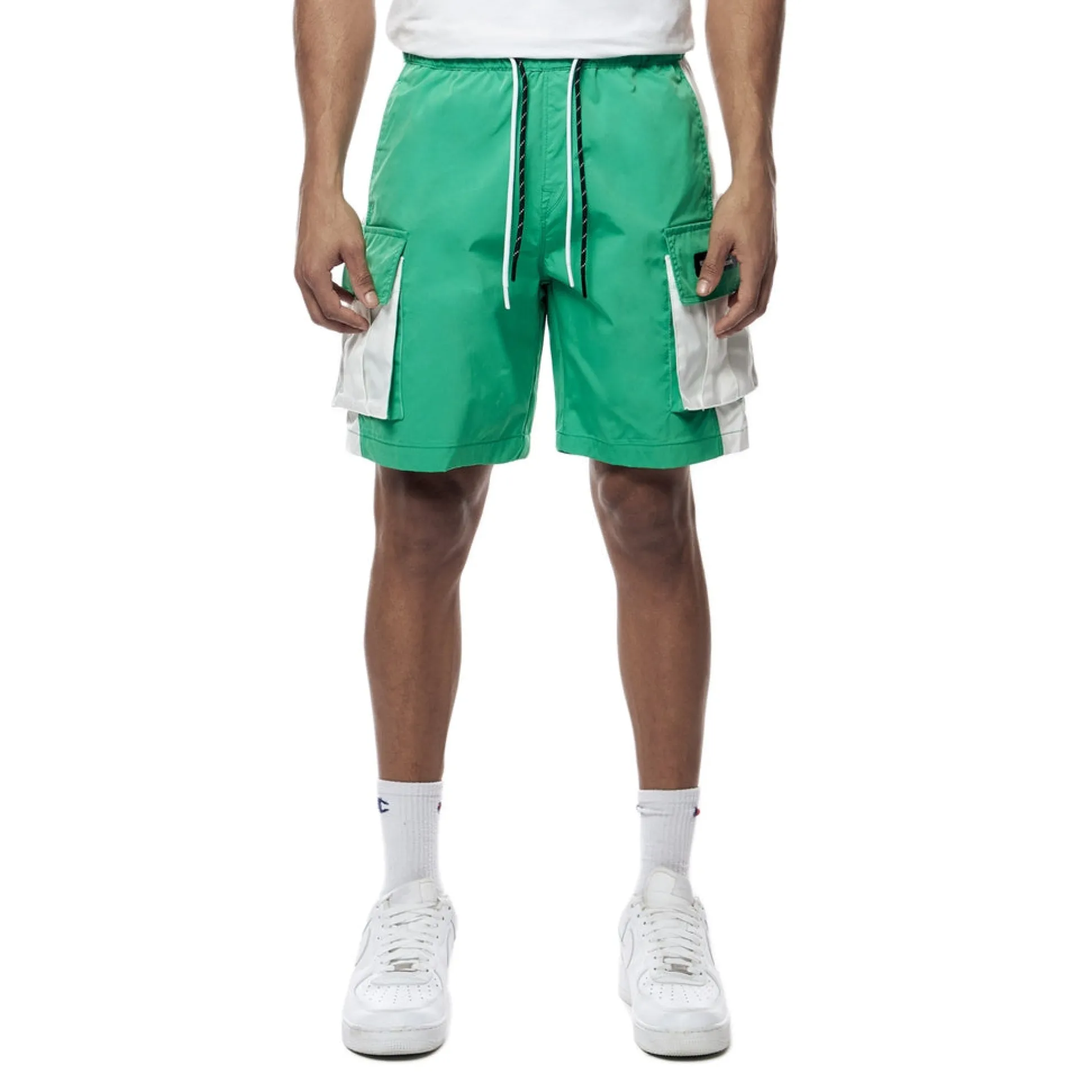 Colorblock Utility Windbreaker Shorts