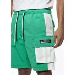 Colorblock Utility Windbreaker Shorts