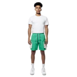 Colorblock Utility Windbreaker Shorts