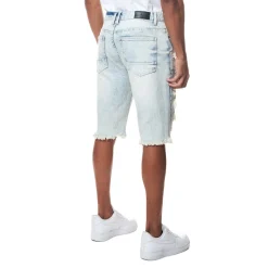 Distressed Rip & Repair Denim Shorts