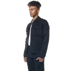 Distressed Rip & Repair Denim Jacket