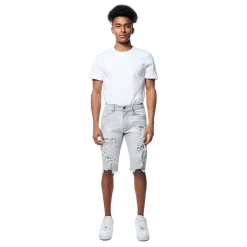 Distressed Rip & Repair Denim Shorts