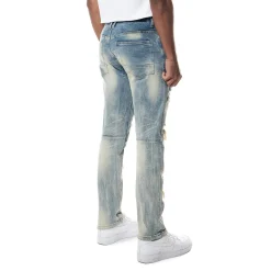 Distressed Rip & Repair Easy Slim Denim Jeans