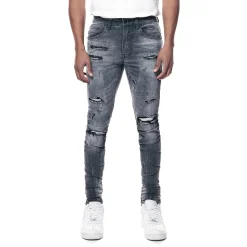 Distressed Rip & Repair Super Skinny Denim Jeans