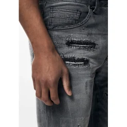 Distressed Rip & Repair Super Skinny Denim Jeans