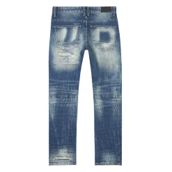 Distressed Rip & Repair Super Skinny Denim Jeans