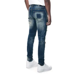 Distressed Rip & Repair Super Skinny Denim Jeans