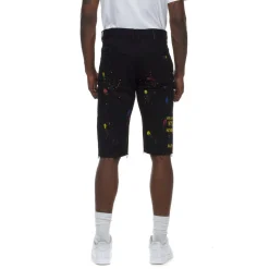 Doodle & Color Splatter Twill Shorts