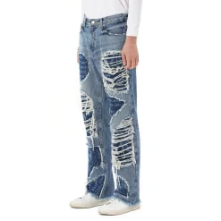 Doodling Cut Denim Pants