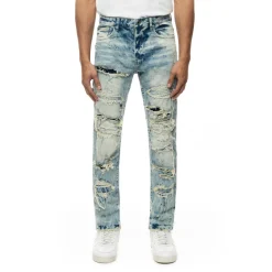 Double Layered Heavy Rip & Repair Jeans