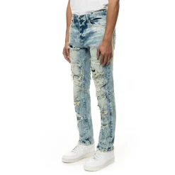 Double Layered Heavy Rip & Repair Jeans