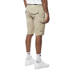 Garment Washed Twill Cargo Shorts