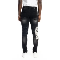 Graphic Patched Fashion Jeans