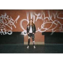 Graphic Patched Fashion Jeans