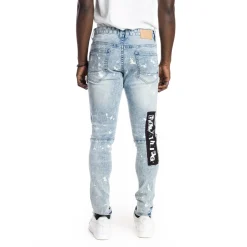Graphic Patched Fashion Jeans