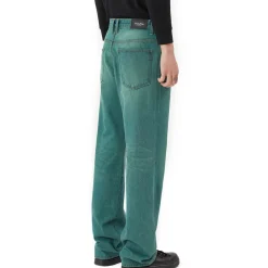 Green Tinted Denim Pants