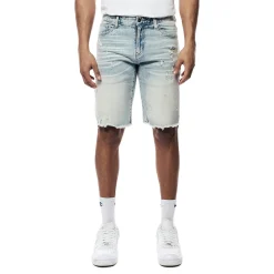 Gun Shot & Grinding Effects Jean Shorts
