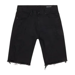 Gun Shot & Grinding Effects Jean Shorts