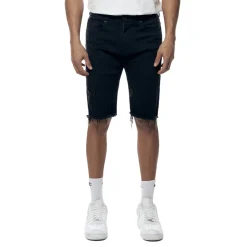 Gun Shot & Grinding Effects Jean Shorts