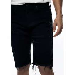 Gun Shot & Grinding Effects Jean Shorts