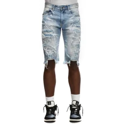 Heavy Rip & Repair Denim Shorts