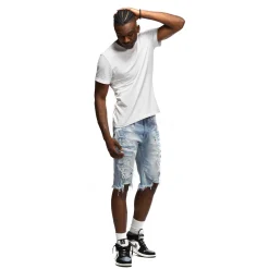 Heavy Rip & Repair Denim Shorts