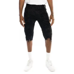 Heavy Rip & Repair Denim Shorts
