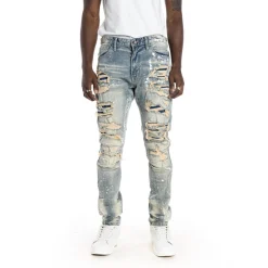 Heavy Rip & Repair Fashion Jeans
