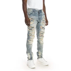 Heavy Rip & Repair Fashion Jeans