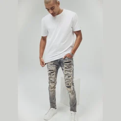 Heavy Rip & Repair Fashion Jeans