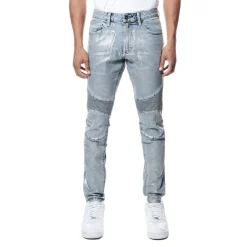 Iridescent Moto Jeans