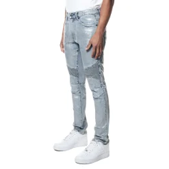 Iridescent Moto Jeans