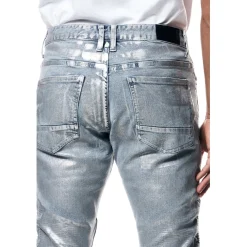 Iridescent Moto Jeans