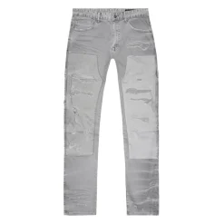 Mixed Media Double Knee Twill Pants