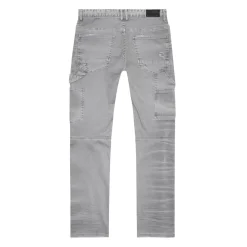 Mixed Media Double Knee Twill Pants