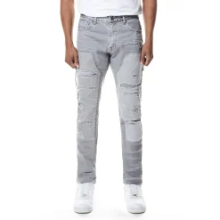Mixed Media Double Knee Twill Pants