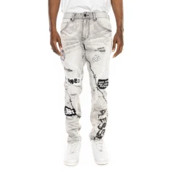 Mixed Media Fashion Jeans